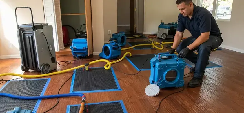 Hardwood floor water damage in Peoria, AZ by Sutter Water Damage Restoration